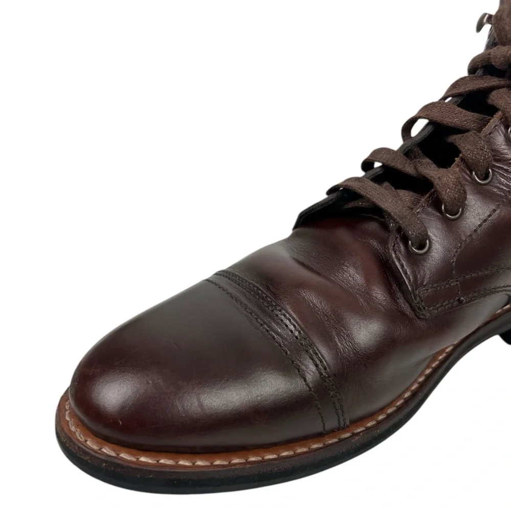Thursday Boot Company Mens Captain Boots Brown Leather Lace Up Size US 11.5